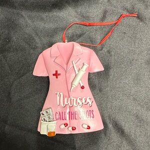 Pink Nurse Scrub Top Ornament